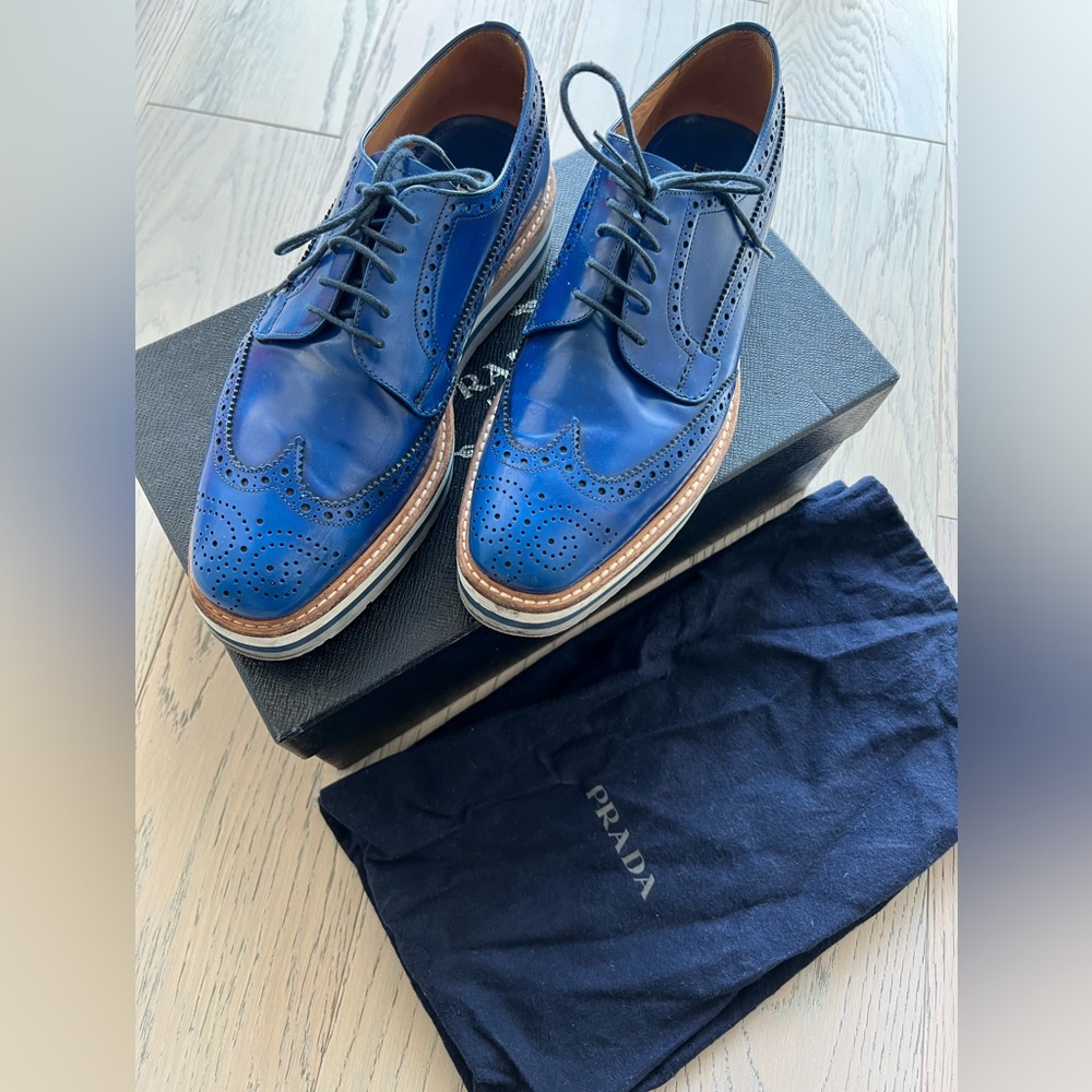Authentic Prada mens derbys.